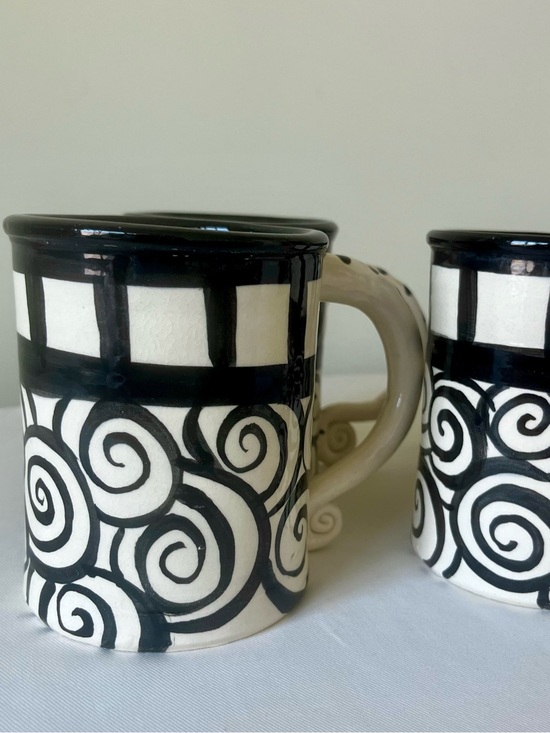 Hand Crafted Other - 4 Handmade Ceramic Mugs